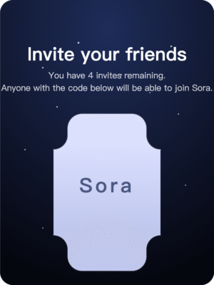 Sora 2 Invite Code